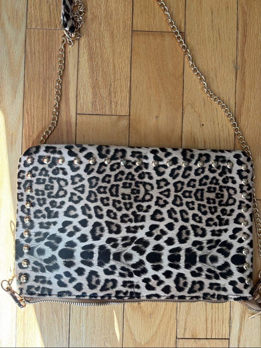 Crossbody bag Leopard Print Chain with shoulder strap - Picture 4 of 4